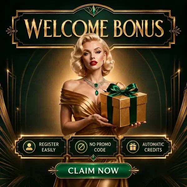 L'Emerald Heiress presenta il regalo bonus senza deposito dorato nella lounge di benvenuto Billionairespin